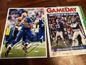 Lesean McCoy Geldscheine Nummer 25. Signiertes Foto Autogramm und ein Spieltag Magazin - Bild 1 von 3