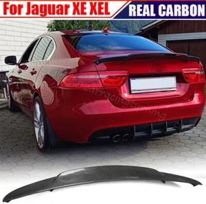 Alerón trasero de carbono real para Jaguar XE XEL sedán 4 puertas 2015-2018 - Imagen 1 de 14