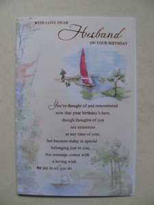 Birthday Cards Husband Family Man Happy Humorous Party Best Time