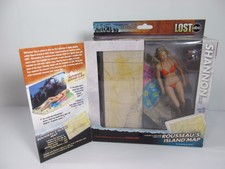 Shannon Lost McFarlane 6" Figure Sound Clips with Base and Rousseau's Island Map