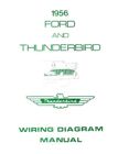FORD 1956 Customline, Fairlaine & Thunderbird Wiring Diagram Manual 