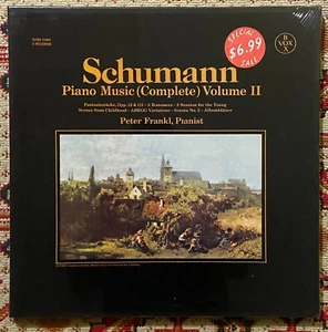 SCHUMANN - PIANO MUSIC (COMPLETE) VOLUME II - 3LP BOX SET NEW SEALED FRANKL - Imagen 1 de 3
