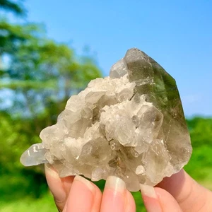 70G Natural Citrino Humo Color Cuarzo Racimo Cristal Muestras Mineral Heal - Imagen 1 de 24