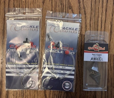 Catfish Lot - Tackle Crafters Catfish Rig (2x) and Pyramid Sinkers - 1oz - Image 1 of 4