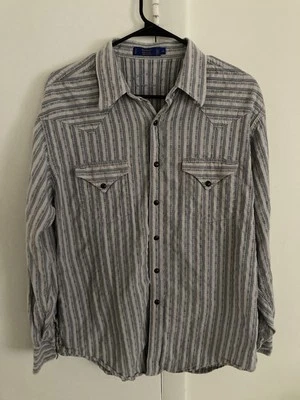 Pendleton Shirt Mens Size Large Western Pearl Snap Rio Ranch Striped - Image 1 of 4