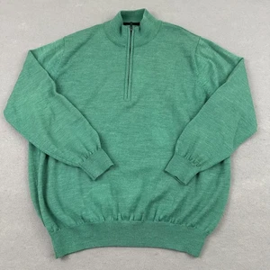 FootJoy Sweater Herren Large Grün Half Zip Pullover Golf Classic Knit FJ Wolle L - Bild 1 von 10