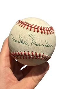 DUKE SNIDER Signed Rawlings Official National League Baseball - Picture 1 of 3