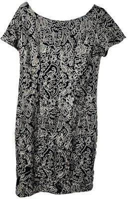 JS Collections Womens Sheath Dress V Back Soutache Illusion Sz 12  Romance - Image 1 of 4