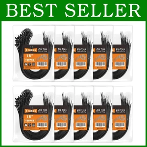 Nylon Reißverschluss Krawatten 18" 1000 Stück, selbstverriegelnd, UV-beständig - Bild 1 von 9