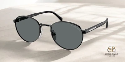 Gafas de sol para hombre PRADA PR B51S 1AB5Z1 negras brillantes polarizadas polarizadas 53 mm Foto 1 de 2