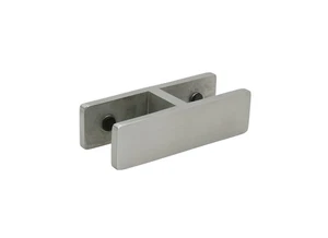 Stabilizing Glass Clamp 180 Degree Glass-to-Glass 11/16"-13/16" Glass - Brushe - Picture 1 of 3