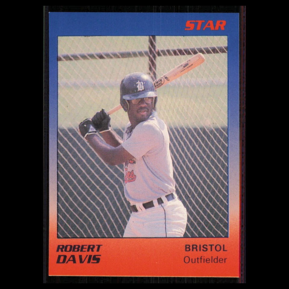 Robert Davis #7 1989 Star Minor League Bristol Tigers Baseball Card MLB NM - Image 1 of 3