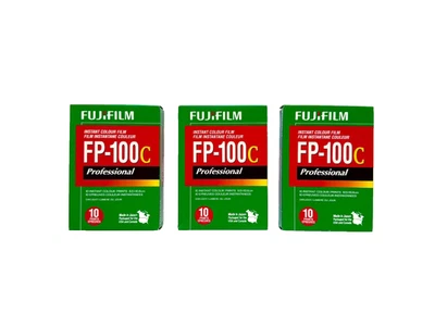 Fuji Instant Pack Film FP-100c Color Pack Film - EXP 02/2018 Cold Stored QTY 3! - Image 1 of 4