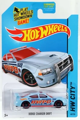 Dodge Charger Drift HW City serie 2014 Hot Wheels - BFC63 NRFP azul claro Foto 1 de 4