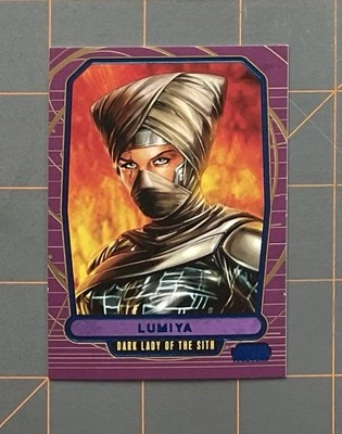 Star Wars Galactic Files: LUMIYA #217 -BLUE PARALLEL sn. 203/350 (2012) - Image 1 of 3