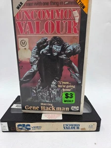Uncommon Valor VHS Video Tape Gene Hackman, Patrick Swayze Rare CIC Big Box - Picture 1 of 3