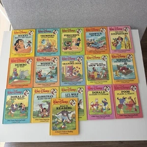 Walt Disney Fun To Read & Learn Books Lot Of 16 1986 A Bantam Vintage Children - Picture 1 of 19