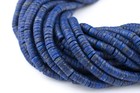 Sliced Cylinder Heishi Lapis Lazuli Beads 4mm Afghanistan Blue Gemstone