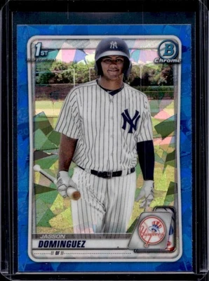 2020 Bowman Sapphire Jasson Dominguez Chrome 1st #BCP-8 Yankees - Image 1 of 2