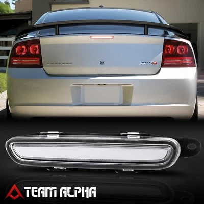 Fits 2006-2010 Dodge Charger Clear Lens{LED BAR}Rear Third 3rd Brake Light Lamp - Изображение 1 из 4