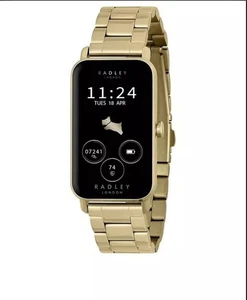 RADLEY S21 Yellow Gold Stainless steal Strap Calling, Fitness Tracker Smartwatch - Picture 1 of 6