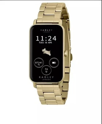 RADLEY S21 Yellow Gold Stainless steal Strap Calling, Fitness Tracker Smartwatch - Image 1 of 4