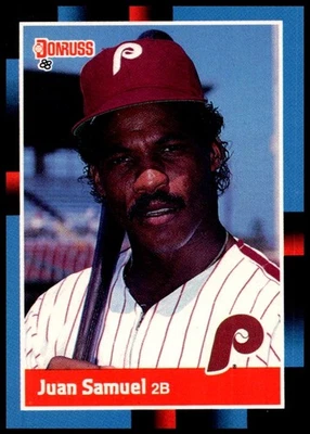 1988 Jaun Samuel Donruss Baseball #288 Philadelphia Phillies - Image 1 of 2