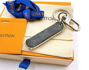Louis Vuitton M69476 Portocle Monogram Eclipse Skateboard Key/Bag Charm Rank B+ - Picture 1 of 10