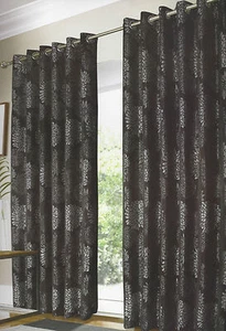 Cortinas forradas listas para ojales con anillo Vegas p&p gratis - Imagen 1 de 6