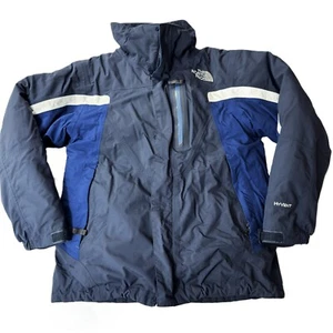 The North Face HyVent - Blue & White Boys Coat - SIZE MEDIUM (10/12) - *NO HOOD* - Picture 1 of 9