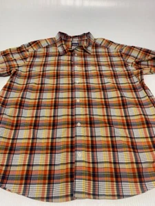 Patagonia Button Down Shirt Short Sleeve Multicolor Plaid XXL Men's A63 - Picture 1 of 6