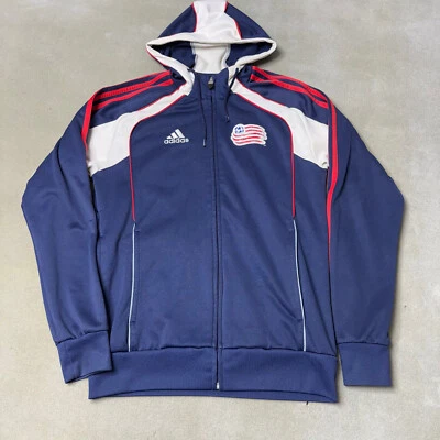 Adidas New England Revolution Jacket Mens Small MLS Soccer Track Full Zip Warmup - Image 1 of 4