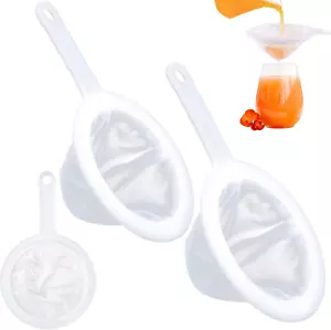 Qingmeng Sieb Fein, 2 Stück Feines Sieb Mit Griff 200/400 Mesh Haarsieb Küche - Bild 1 von 12