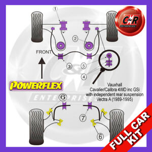 Powerflex No Adj RR Brazos Kit Para Vauxhall Cavalier / Calibra Gsi Indrrsusp