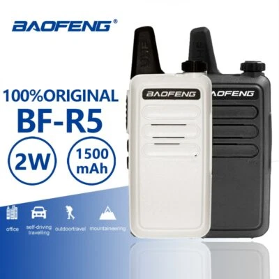 Baofeng BF-R5 Mini Kids Walkie Talkie Hf Transceiver UHF Radio 2W Toy Radio - Image 1 of 4