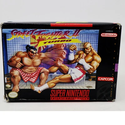 VINTAGE SUPER NINTENDO ENTERTAINMENT SYSTEM SNES STREET FIGHTER II TURBO GAME - Image 1 of 4