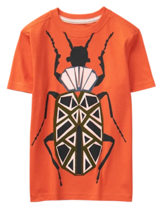 *NUEVO* Camiseta Gymboree Naranja Con Bug Boys Talla XL (14) 100% Algodón  Foto 1 de 4