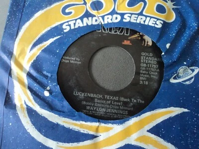 Waylon Jennings - Luckenbach, Texas (Back To The Basics Of Love) -7", Single,... - Image 1 of 3