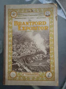 1877-1927 Ciudad de Brantford semicentenario aniversario número de expositor - Imagen 1 de 3