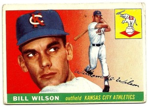 1955 TOPPS #86 - BILL WILSON - KANSAS CITY ATHLETICS