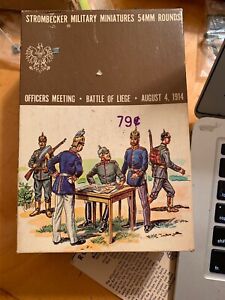 Strombecker-Military-Miniatures  54mm  officers meeting battle of lies B12