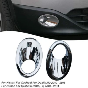 For Nissan Qashqai / +2 / dualis j10 10-13 Chrome Front Fog Light Cover Trim AK - Picture 1 of 7