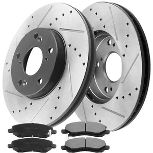 Front Brake Rotors + Brake Pads for 200 Sebring Dodge Avenger Compass Patriot - Foto 1 di 4