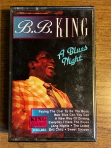 B. B. KING A BLUES NIGHT VINTAGE RARE CASSETTE TAPE TESTED LATE NITE BARGAIN! - Picture 1 of 2