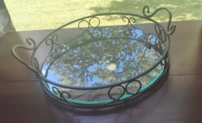 Southern Living at Home - The Jamestown Footed Tray With Removable Glass Insert - Image 1 of 3