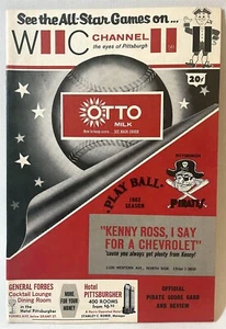 1962 Pittsburgh Pirates vs Houston Colt 45s (1st Season) MLB Scorecard Clemente - Bild 1 von 6