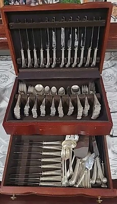 Набор столовых приборов Onslow от Tuttle из чистого серебра на 24 персоны 162 предмета - Изображение 1 из 4