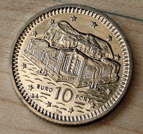 2000 Gibraltar 10 Pence Unc Cover