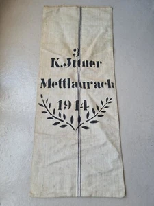 A6142 Leinensack | Getreidesack | Mettlaurach von 1914 | MEHLSACK Mettelaurach - Bild 1 von 8