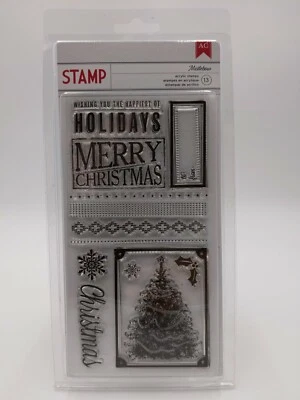 Juego de estampillas artesanales americanas Mistlebow - Navidad 13ct ~ #59167 Foto 1 de 2